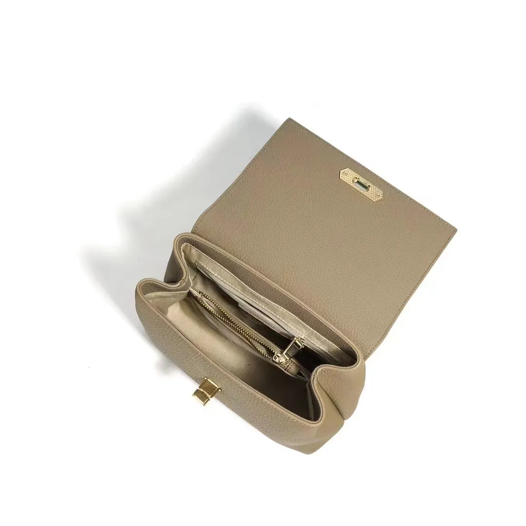 The VELA Box Satchel- Khaki