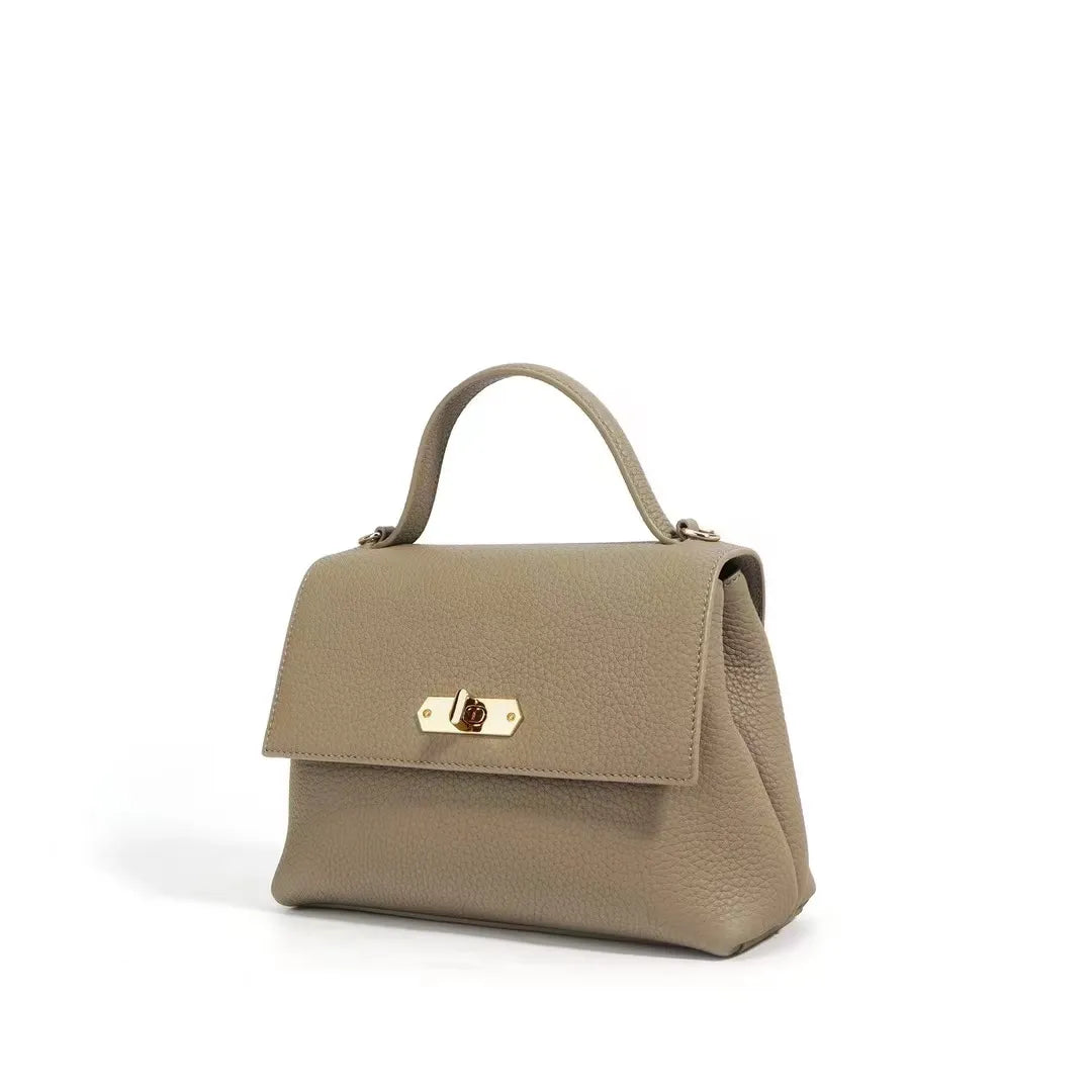 The VELA Box Satchel- Coffee