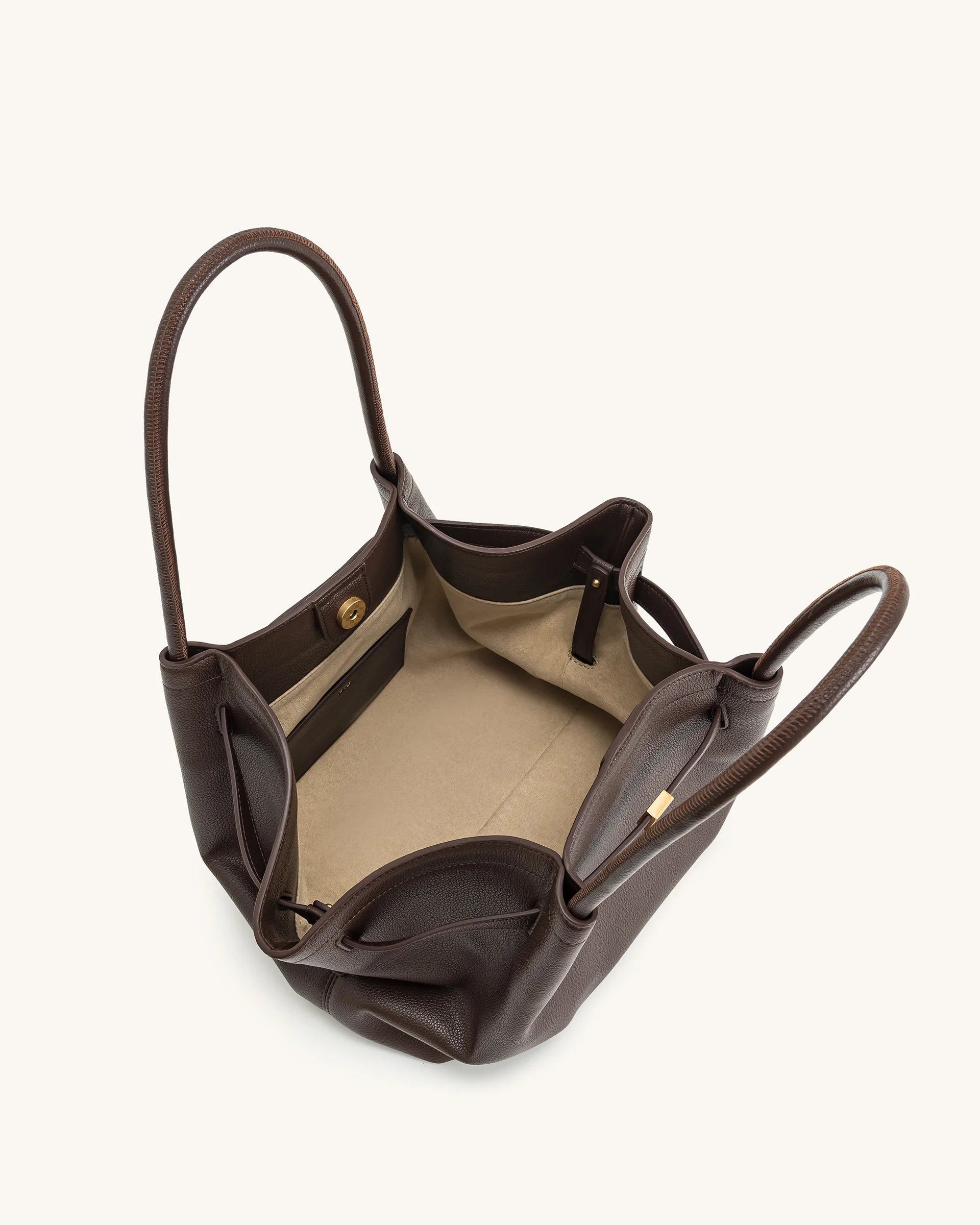 The MAIA Sculpted Tote- Golden Brown