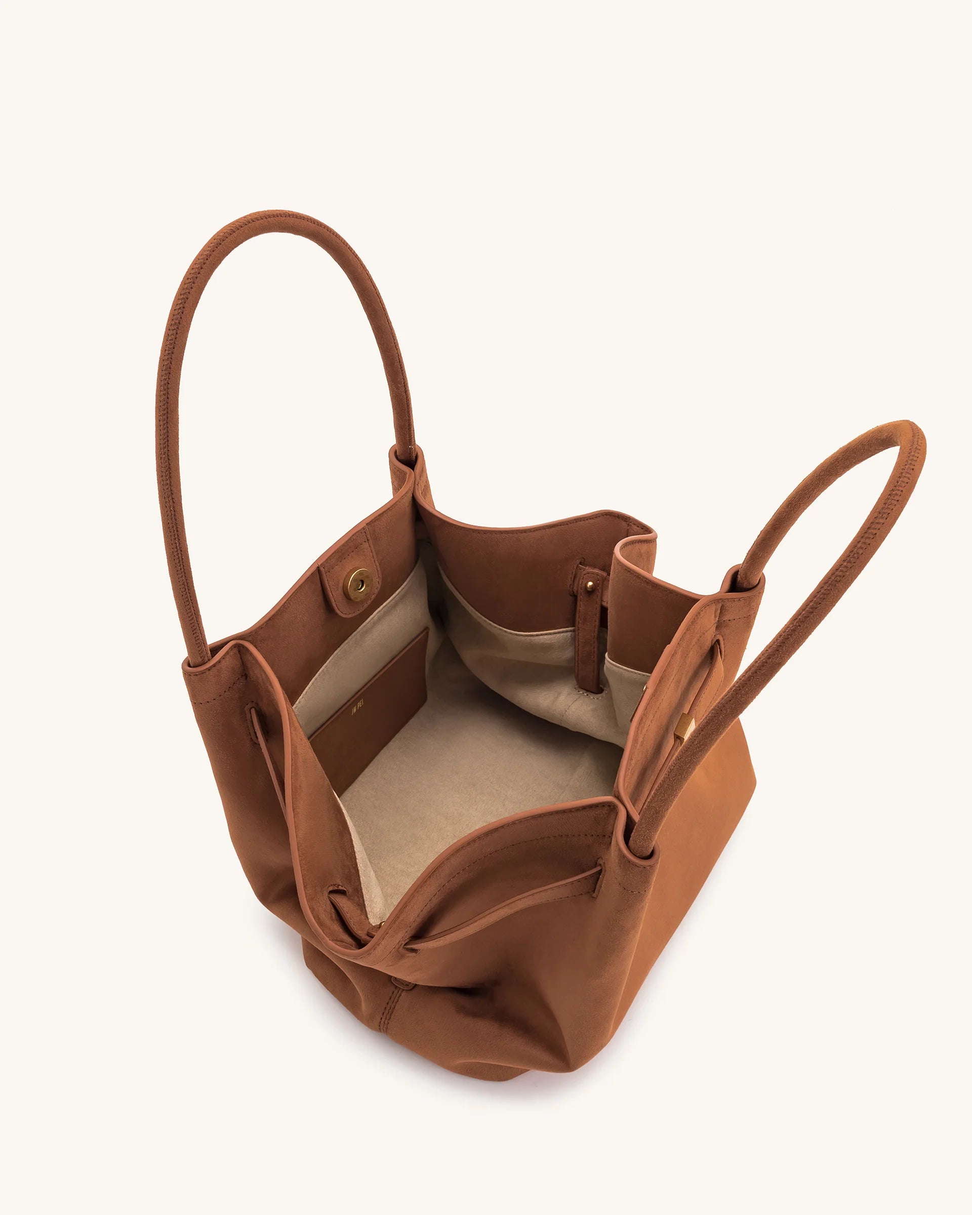 The MAIA Sculpted Tote- Golden Brown