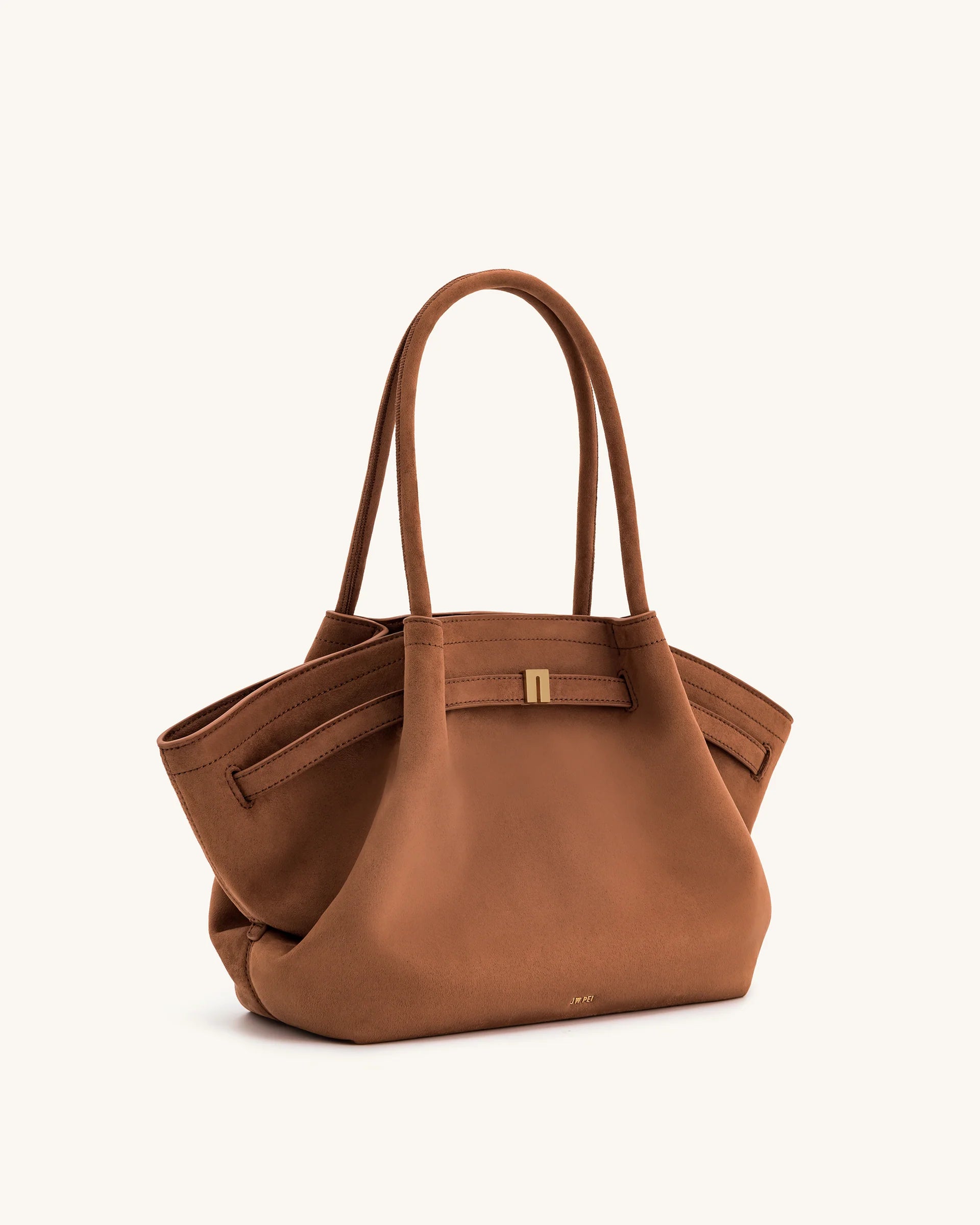 The MAIA Sculpted Tote- Golden Brown